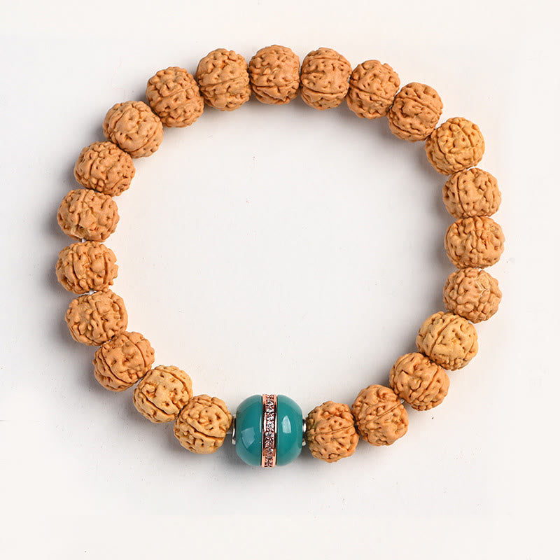 Fortune Jewel Tibet Rudraksha Bodhi Seed Wealth Auspiciousness Bracelet