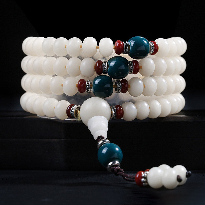 Fortune Jewel Bodhi Seed Bead Lotus Blessing Charm Bracelet
