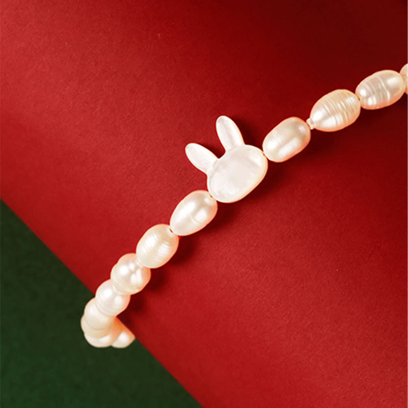 Fortune Jewel Natural Pearl Cute Rabbit Sincerity Bracelet