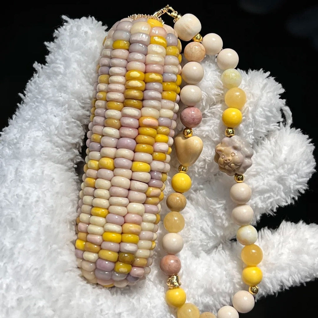 Taro Banana Natural Corn Ornament for Stress Relief