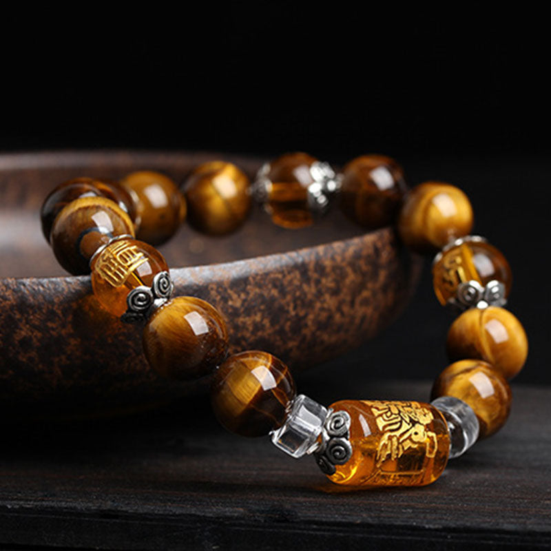 Fortune Jewel Tiger Eye Bead Fortune Prosperity Bracelet