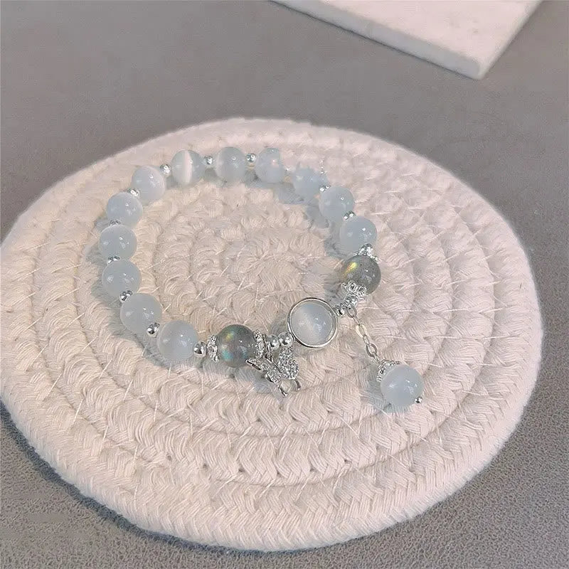 Fortune Jewel "Sending Luck and Inner Peace" Cat's Eye Butterfly Bracelet Includes Gift Message Card Fortune Jewel