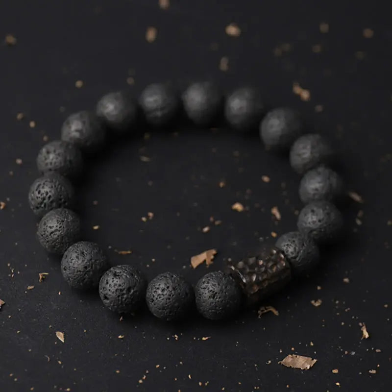 Fortune Jewel "Wishing Strength to Rise from Within" Lava Rock Bracelet Includes Gift Message Card Fortune Jewel