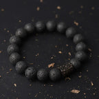 Fortune Jewel "Wishing Strength to Rise from Within" Lava Rock Bracelet Includes Gift Message Card Fortune Jewel