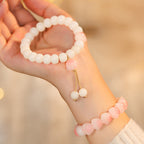 Fortune Jewel Natural Bodhi Seed Lovely Paw Lucky Cat Paw Peace Bracelet