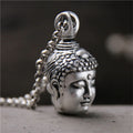 Fortune Jewel 999 Sterling Silver Buddha Demon Serenity Necklace Pendant - Fortune Jewel