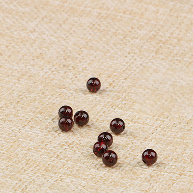 Fortune Jewel Natural Garnet Strawberry Quartz Calm Bracelet