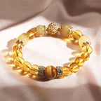 Fortune Jewel Citrine Generosity Prosperity Beaded Bracelet