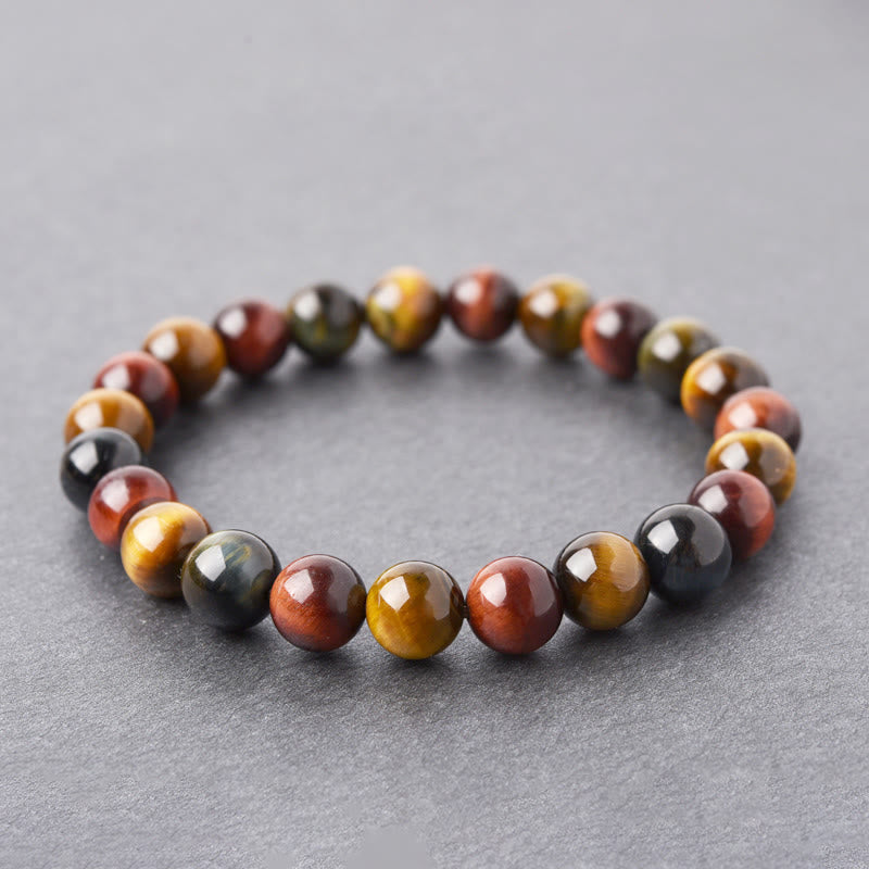 Fortune Jewel Natural Tiger Eye Positive Protection Bracelet