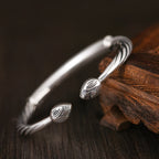 Fortune Jewel Tibetan Om Mani Padme Hum Heart Sutra Purity Cuff Bracelet