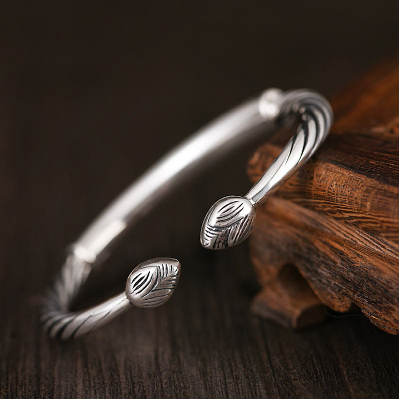 Fortune Jewel Tibetan Om Mani Padme Hum Heart Sutra Purity Cuff Bracelet