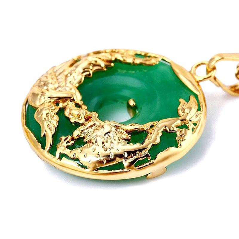 Fortune Jewel Natural Jade Prosperity Necklace Fortune Jewel