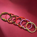 Handmade Red String Bracelet with Double Heart Knot – Couples Blessing Charm