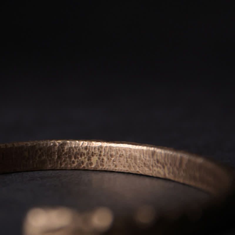 Fortune Jewel Simple Design Copper Wealth Cuff Bracelet