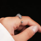 Fortune Jewel Vintage Dragon Design Success Strength Adjustable Ring