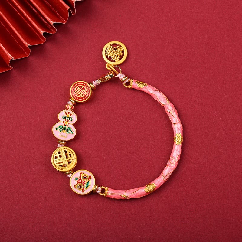 Fortune Jewel Tibetan Gourd Fortune Happiness Lion Wealth Luck Bracelet
