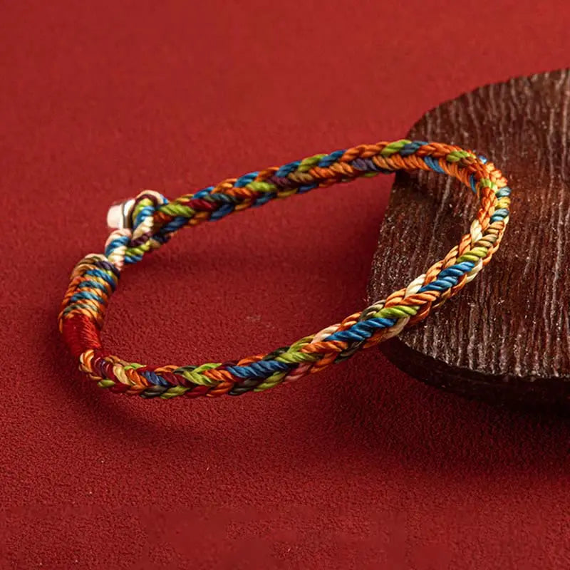 Fortune Jewel "May you be healthy and happy" Lucky Multicolored Bracelet Includes Gift Message Card Fortune Jewel