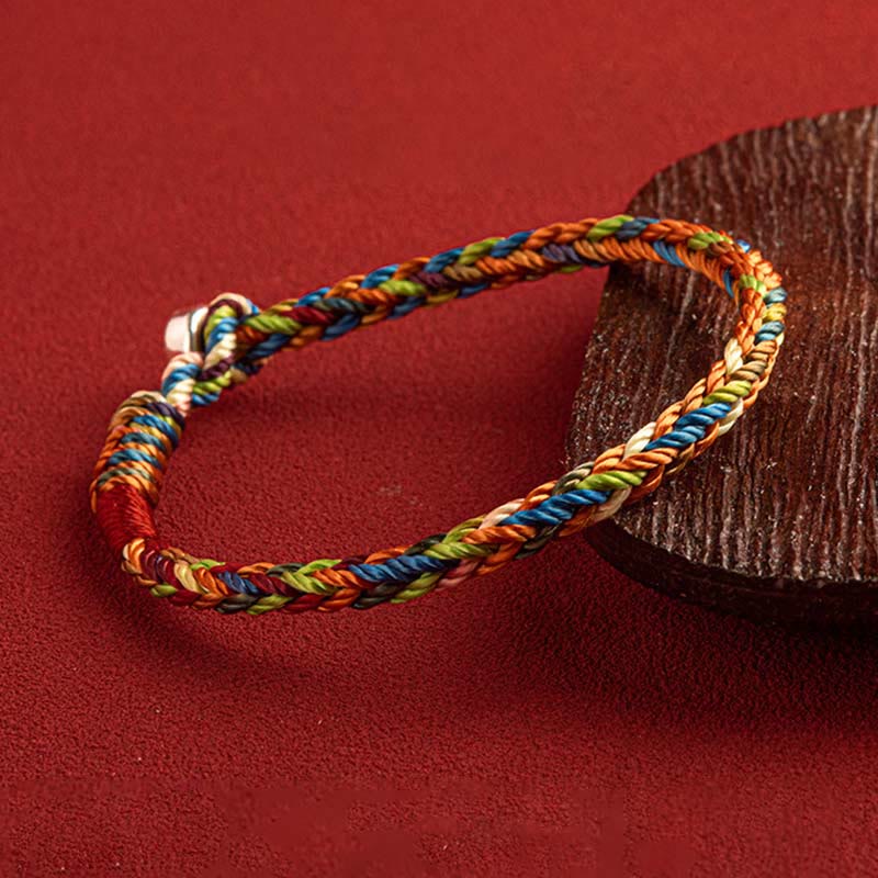 Fortune Jewel "May you be healthy and happy" Lucky Multicolored Bracelet