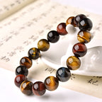 Fortune Jewel Natural Tiger Eye Positive Protection Bracelet