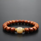 Fortune Jewel Tibetan Bone Beads Om Mani Padme Hum Strength Bracelet