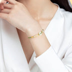 Fortune Jewel Hetian Jade Peace Buckle Luck Peach Blossom Braided Bracelet