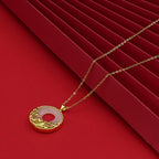 Fortune Jewel White Jade Koi Fish Titanium Steel Prosperity Necklace Pendant