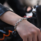 Fortune Jewel 925 Sterling Silver Six True Words Wisdom Calm Bracelet