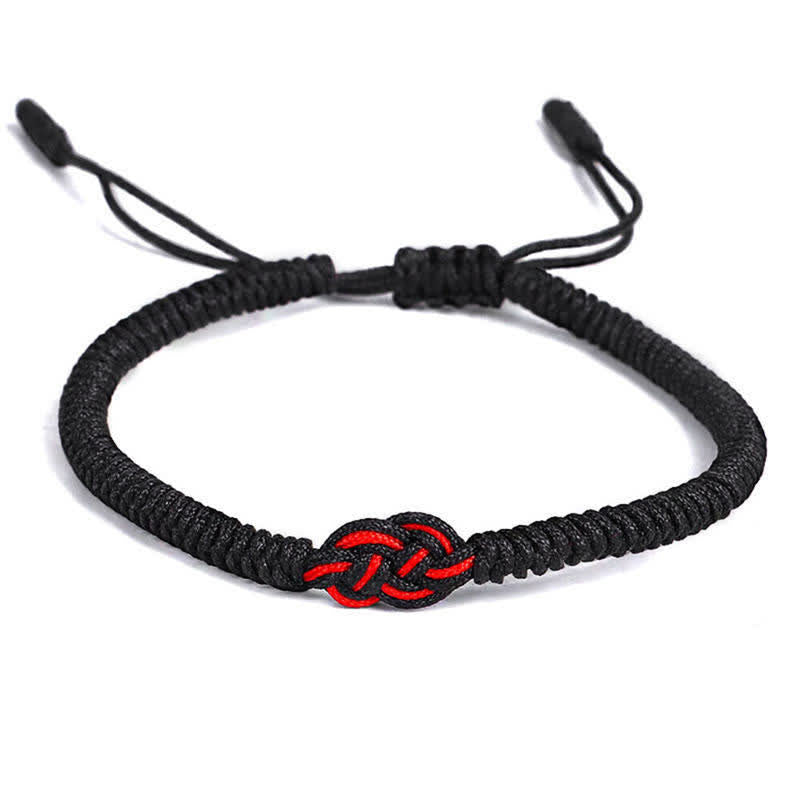 Fortune Jewel 2Pcs Tibetan Luck Chinese Knot Protection String Bracelet