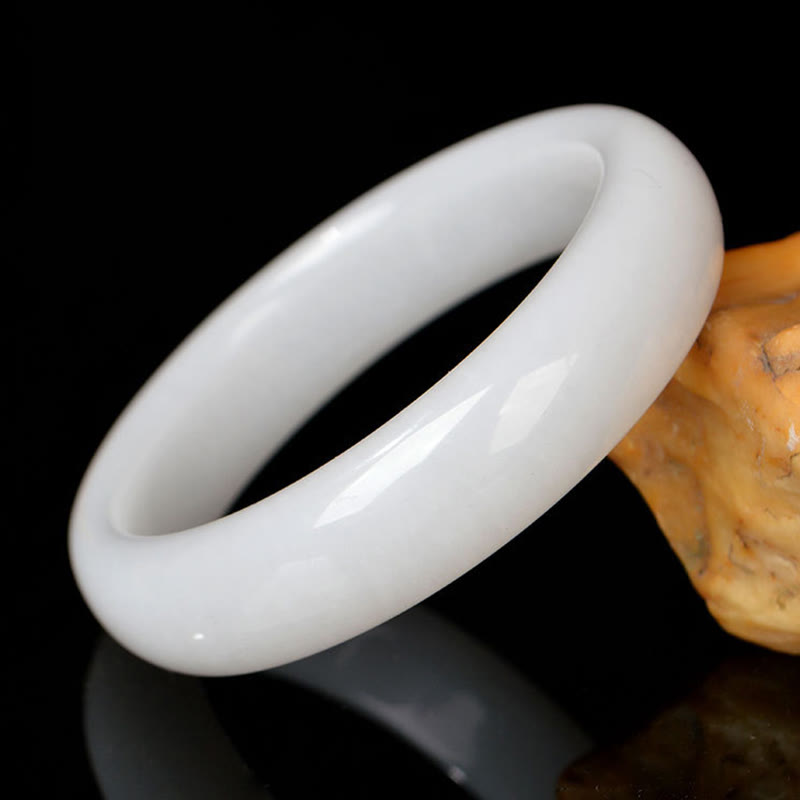 Fortune Jewel Natural Golden Silk Jade Wealth Luck Bracelet Bangle