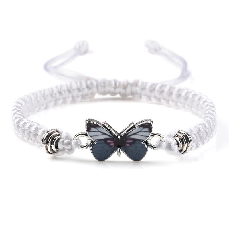 Fortune Jewel Butterfly Freedom Love String Charm Bracelet