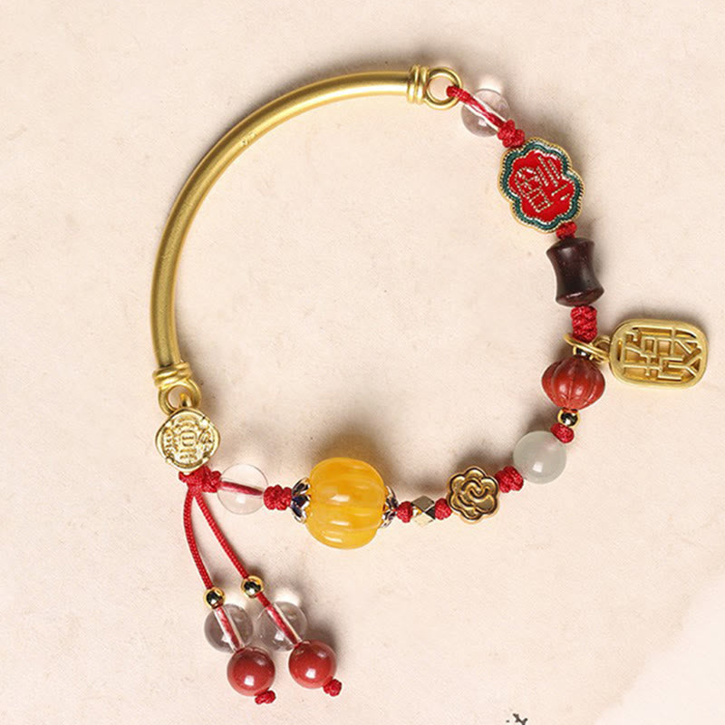 Fortune Jewel Tibetan Auspicious Clouds Fortune Happiness Wealth Luck Bracelet