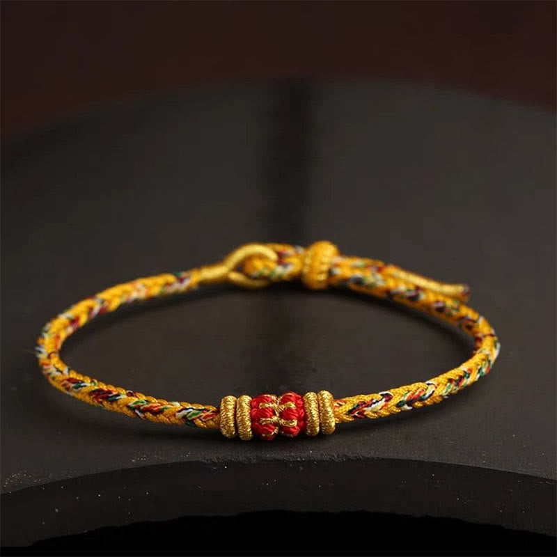Fortune Jewel Handmade Colorful Rope King Kong Knot Braided Luck Bracelet