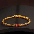 Fortune Jewel Handmade Colorful Rope King Kong Knot Braided Luck Bracelet