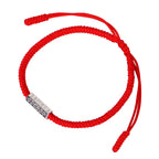 Fortune Jewel Om Mani Padme Hum Luck Protection Red String Bracelet