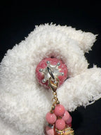 Ice-Transparent Pomegranate Red Natural Corn Charms for Fidgeting