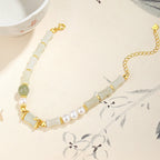 Fortune Jewel 925 Sterling Silver Natural Hetian White Jade Bamboo Luck Blessing Bracelet