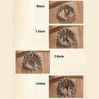 Fortune Jewel Tibetan Om Mani Padme Hum Carved Alloy Beads Amulet Bracelet