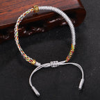 Fortune Jewel Om Mani Padme Hum Protection Luck String Bracelet