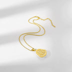 Fortune Jewel 18K Gold Filled Laughing Buddha Jade Luck Necklace Chain Pendant Fortune Jewel