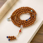 Fortune Jewel 108 Beads Bodhi Seed Blessing Meditation Bracelet Mala