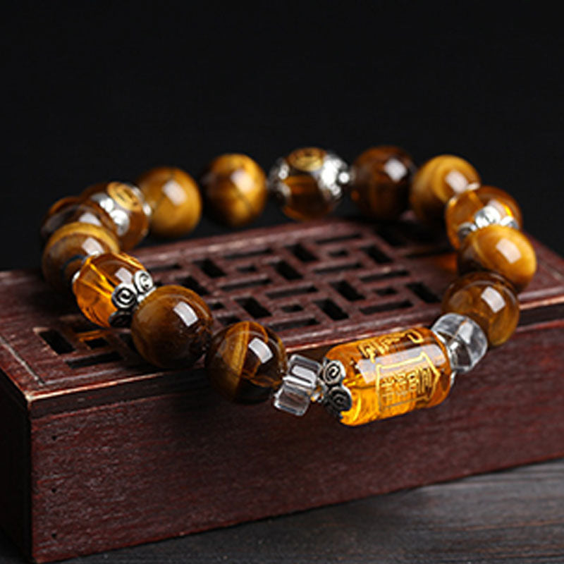 Fortune Jewel Tiger Eye Bead Fortune Prosperity Bracelet