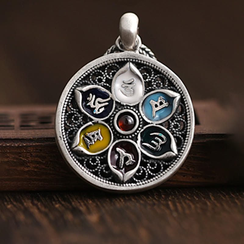 Fortune Jewel Tibetan Om Mani Padme Hum Purity Necklace Pendant
