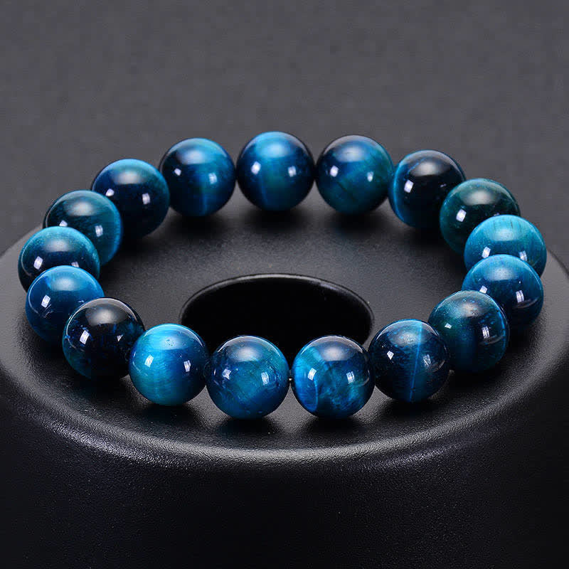 Fortune Jewel Blue Tiger Eye Protection Bracelet