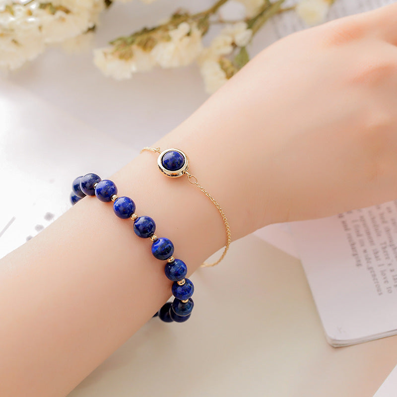 Fortune Jewel Sun Stone Strawberry Quartz Crystal Positive Bracelet