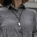 Fortune Jewel 990 Sterling Silver Yin Yang Balance Harmony Necklace Pendant Fortune Jewel