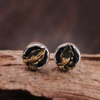 Buddha Stones 925 Sterling Silver Namaste Equality Stud Earrings