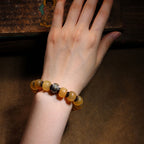 Fortune Jewel Handmade Tibetan Sheep Horn Om Mani Padme Hum Auspiciousness Bracelet