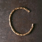 Fortune Jewel Tibetan Bump Texture Copper Luck Cuff Bracelet Bangle