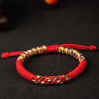 Fortune Jewel Tibetan Handmade Colorful King Kong Knot Luck Braid String Bracelet