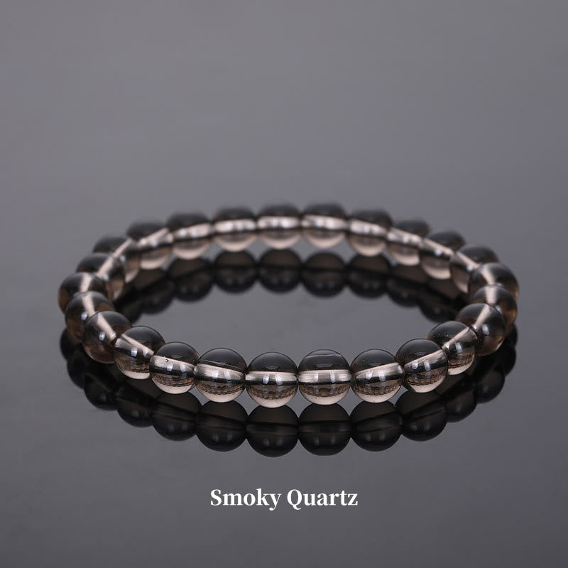 Fortune Jewel Natural Stone Quartz Healing Beads Bracelet